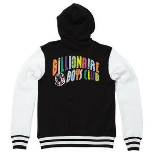 Billionaire Boys Club BBC Spectrum Varsity Hoodie Black White Size 2XL 7/10 Cond